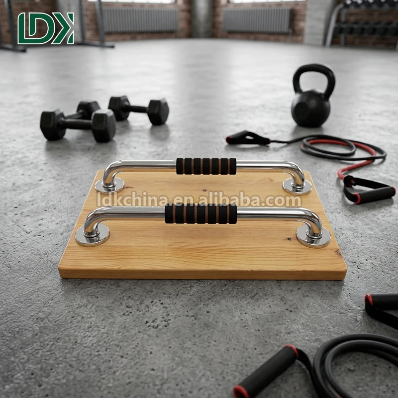 LDK Handstand Fitness Equipment Wooden Pull up bar Parallettes Calisthenics Home Gym Set