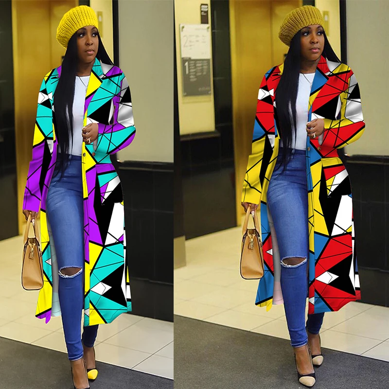 2020新来港定居人士冬天的衣服的妇女色块外衣针织女大码外套