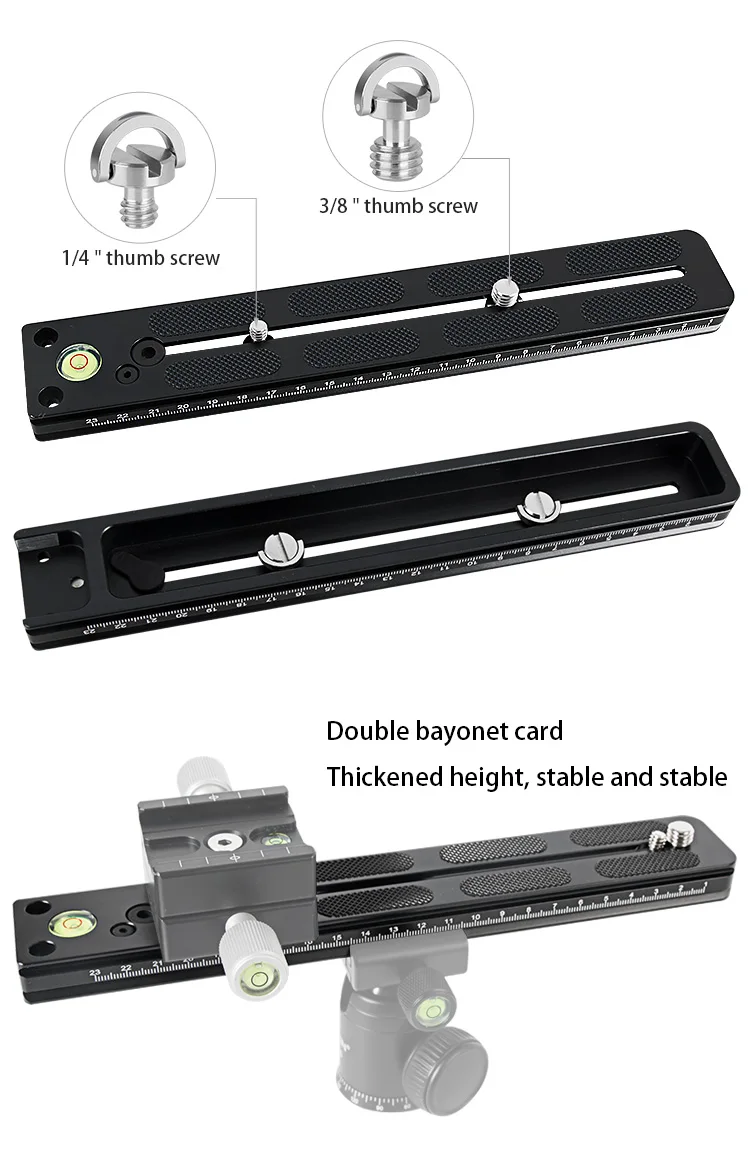 Arca Swiss Rrs Adjustable Quick Release Mount Plate Clamp Adapter Long