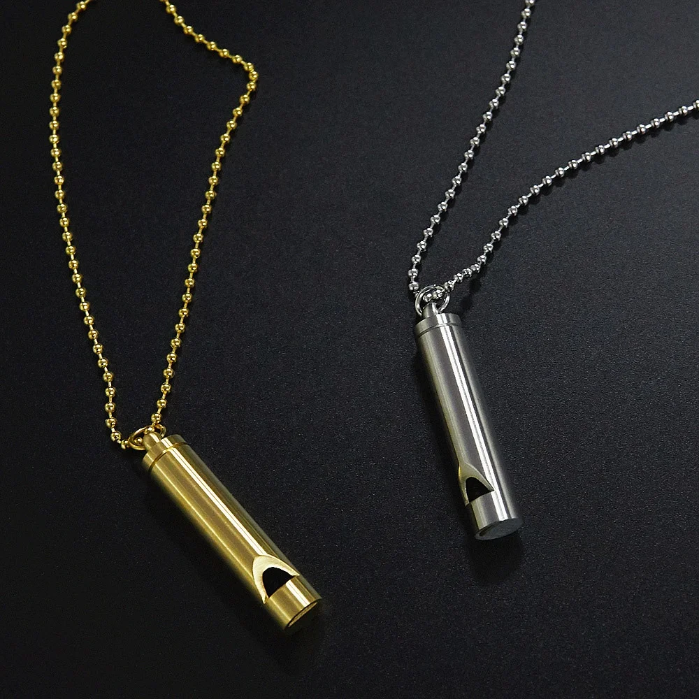 Customized Breath Tool Steel Whistle Necklace Natural Calming Relief ...