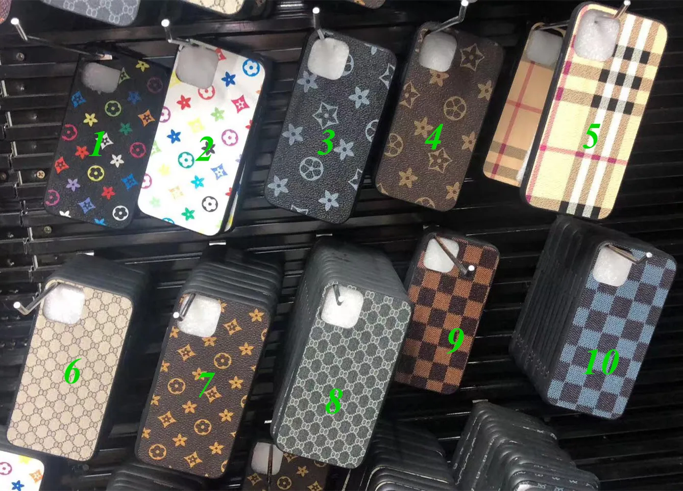 new arrival brand fashion pu leather designer luxury phone case