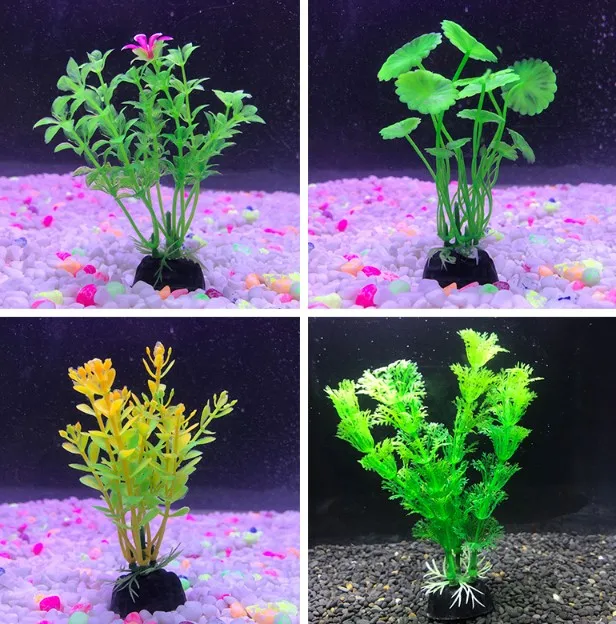 Plastic Seaweed Fake Waterweed Aquarium Supplies With Scenery Plants ...