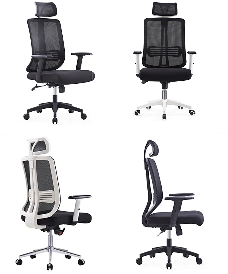 Modern Luxury Ceo Black Office chair New Computer Mesh Executive Manager Ergonomic Chair With Adjustable Headrest details