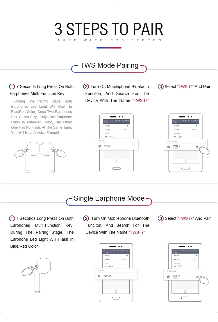 Starfun Cheap Celebrate Earphones Bluetooth Wireless Headphone Waterproof Earbuds Earphone - ANKUX.COM