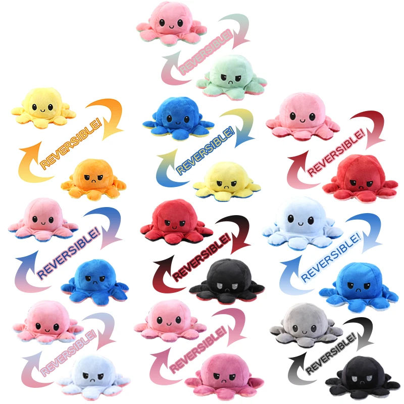 

reversible flip octopus tuffed plush doll,500 Pieces