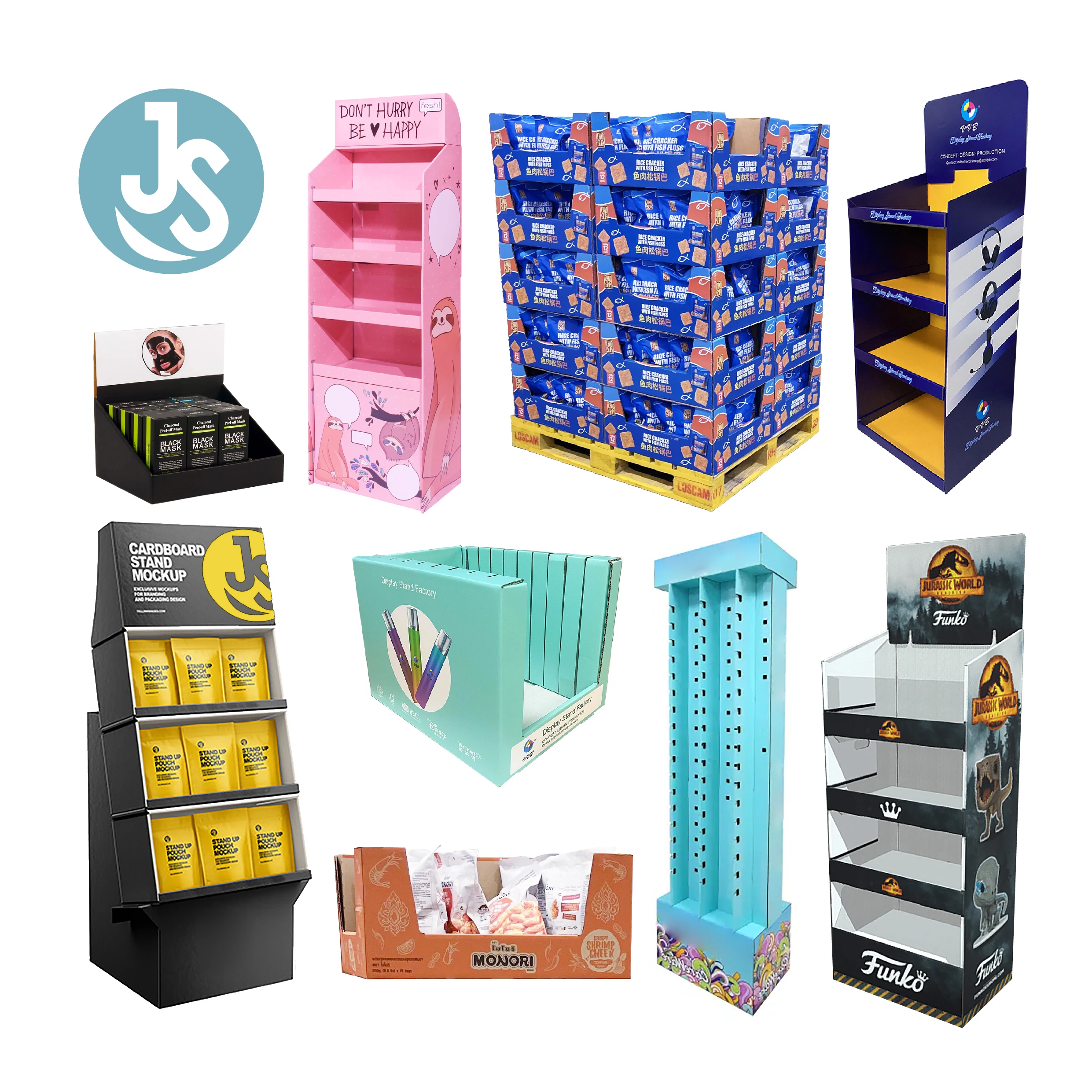 Custom Eco-friendly Portable Cardboard Toy & Doll Display Racks/Stands ...