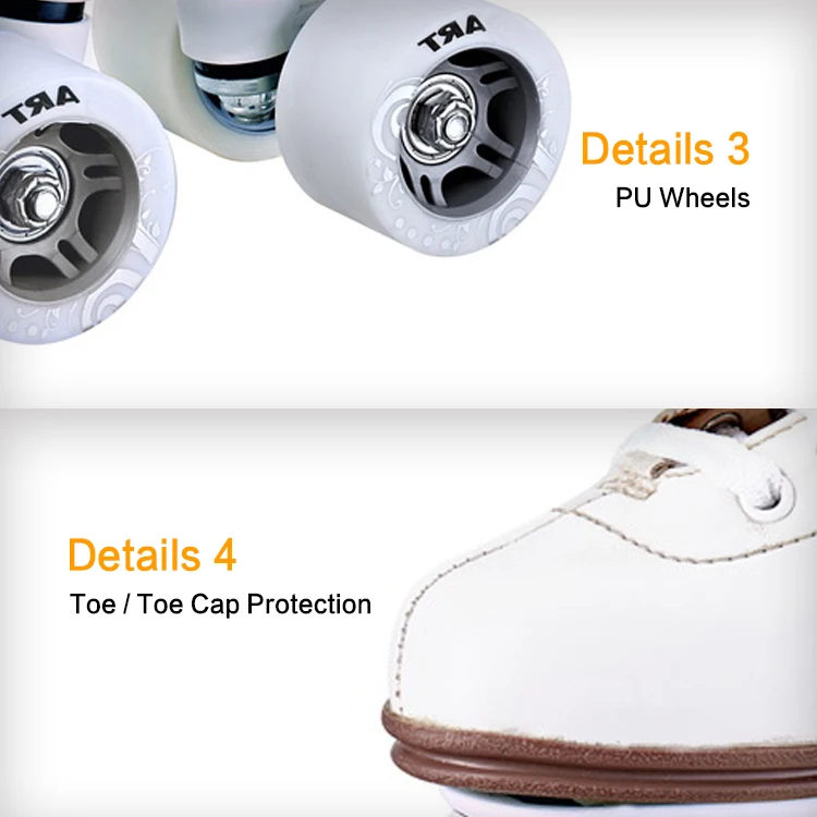 Professional High Speed 4 Wheels Boot Adjustable Kids Quad Roller Skating Shoes