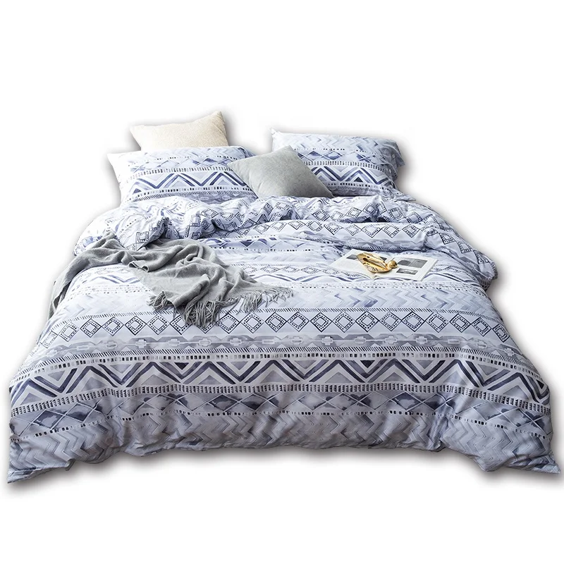 Egyptian Cotton 300 Thread Count Printed Duvet Cover Set Buy