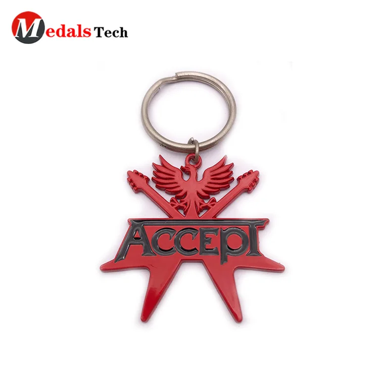 High quality custom metal clock shaped round gifts  keychains