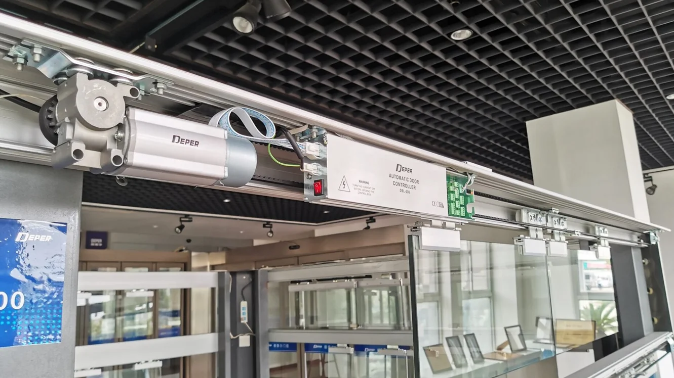 Deper Auto Door Glass Sliding Automatic Sliding Door Machine With Motor