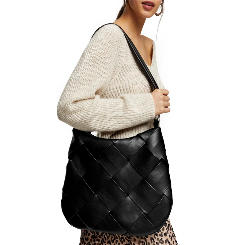 Large Women Bag Genuine Leather Handbags Big New Shoulder Bag for Women 2020 Luxury Ladies Handbag Black sac a main femme