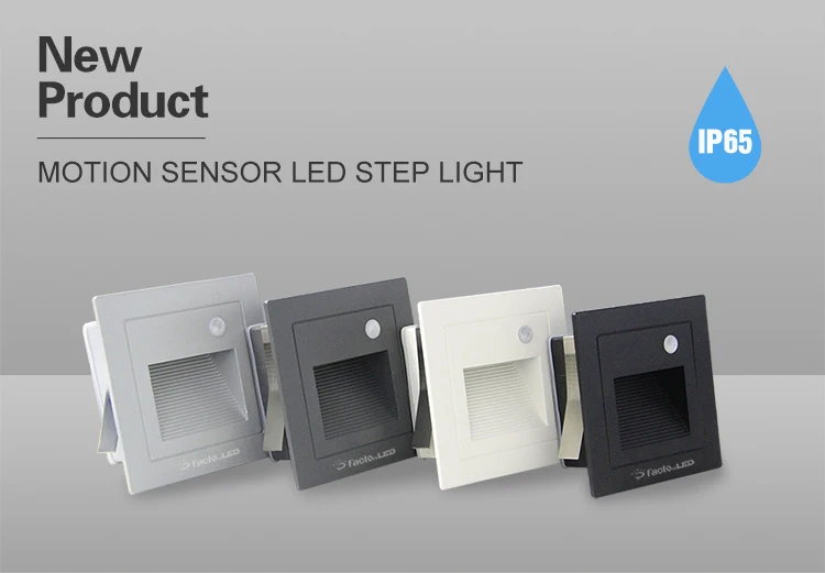 Ip65 Square Recessed Step Lighting Aluminum Wall Light Outdoor