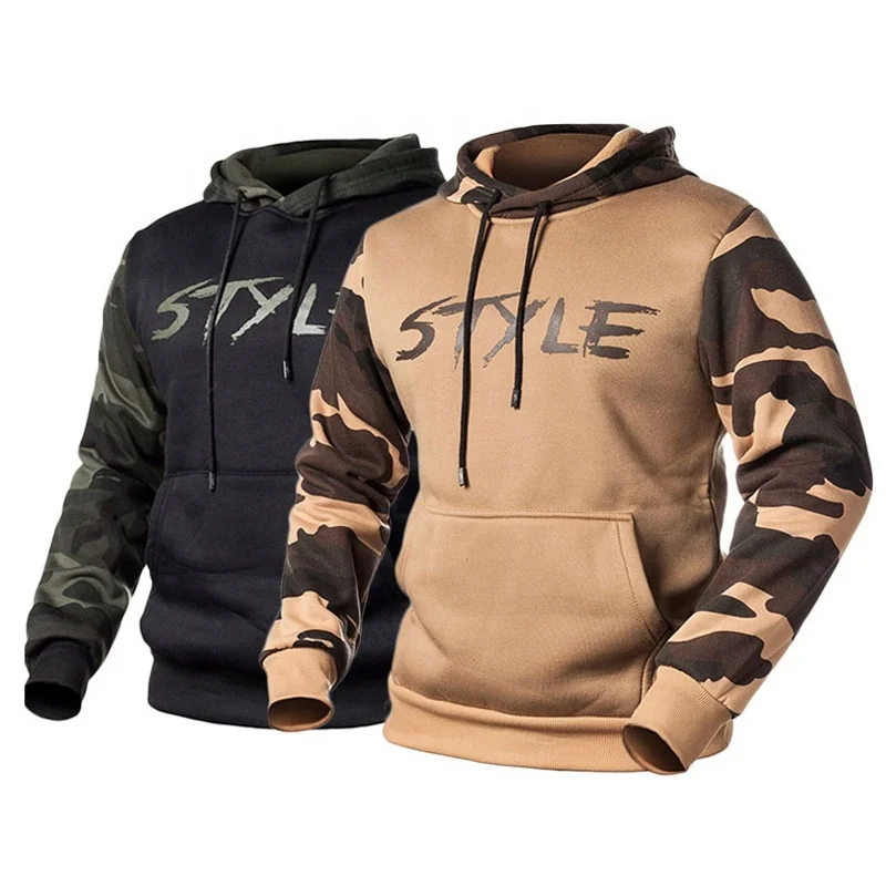 
China factory seller men camo hoodies ready to ship hoodies blank cotton polyester sweat shirt men hoodie sweatshirt 