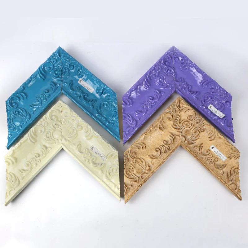 Decor Wall Molding Custom Gold Wood Picture Photo Frame Moulding In