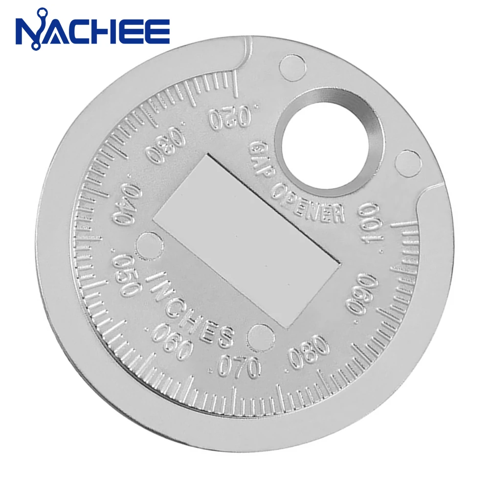 핫 스파크 플러그 갭 툴 측정용 코인 타입 게이지 0.6-2.4MM 코인 스파크 플러그 갭퍼 게이지 툴 직경 측정 게이지