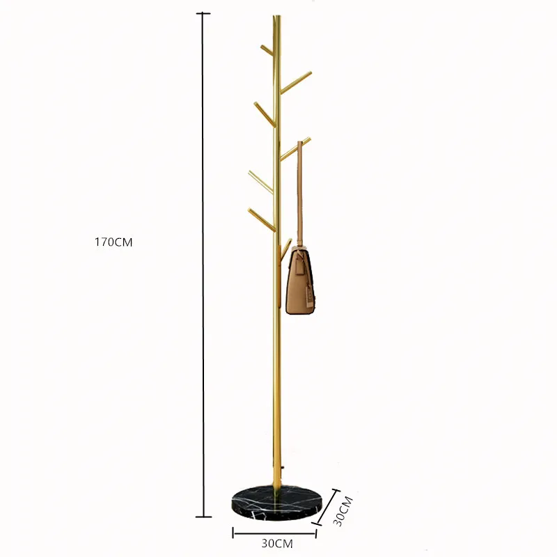 Hot Sale Living Room Furniture Simple Design Golden Coat Rack With