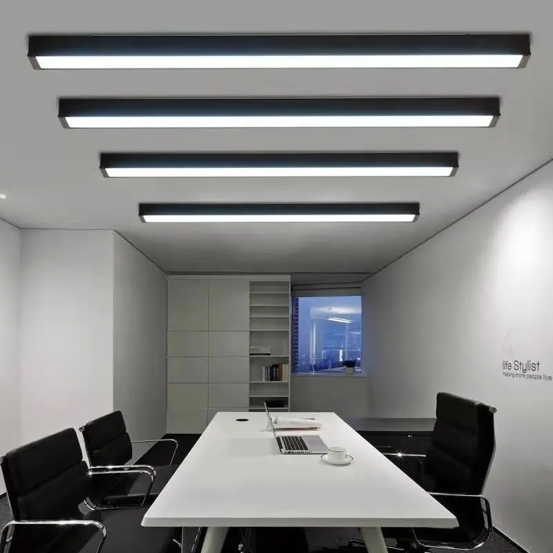 office modern rectangle led pendent lighte