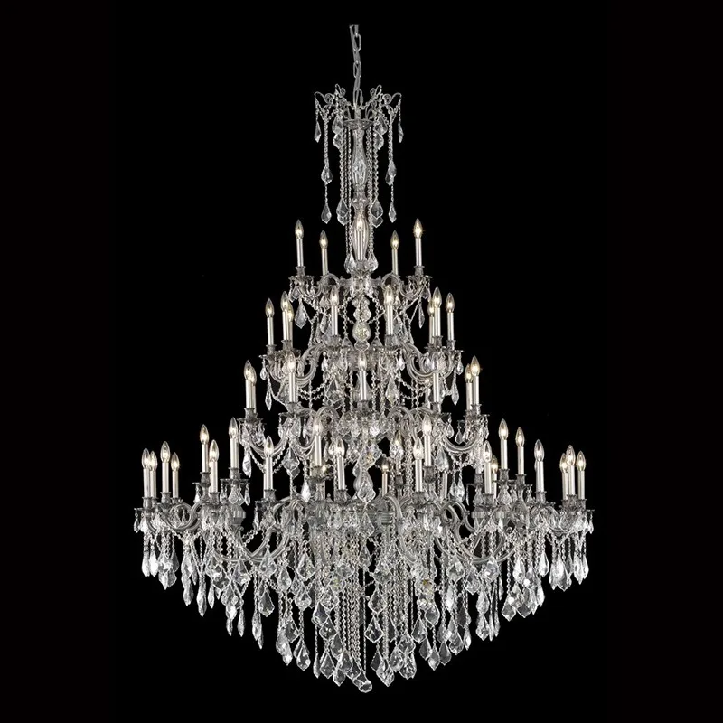 Modern wedding luxury hanging candle light crystal chandelier