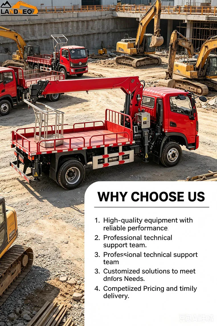 Professional 20 Meter Truck Mounted Aerial Lift Platform 360&deg; Rotating Boom Lift for Utility Services