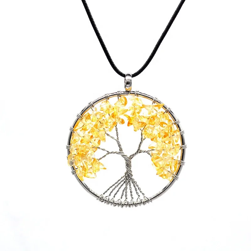 product-Tree of Life Necklace, Handmade Intertwine Redstone Tree Necklace-BEYALY-img-2