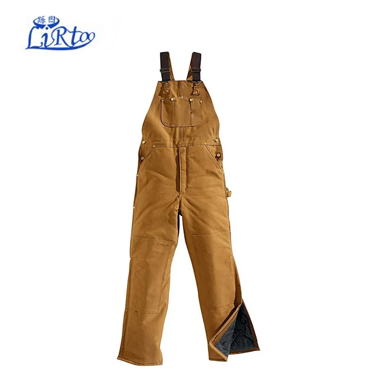Men's Arctic Quilt Lined Duck Bib Overalls Buy Orange Bib Overalls