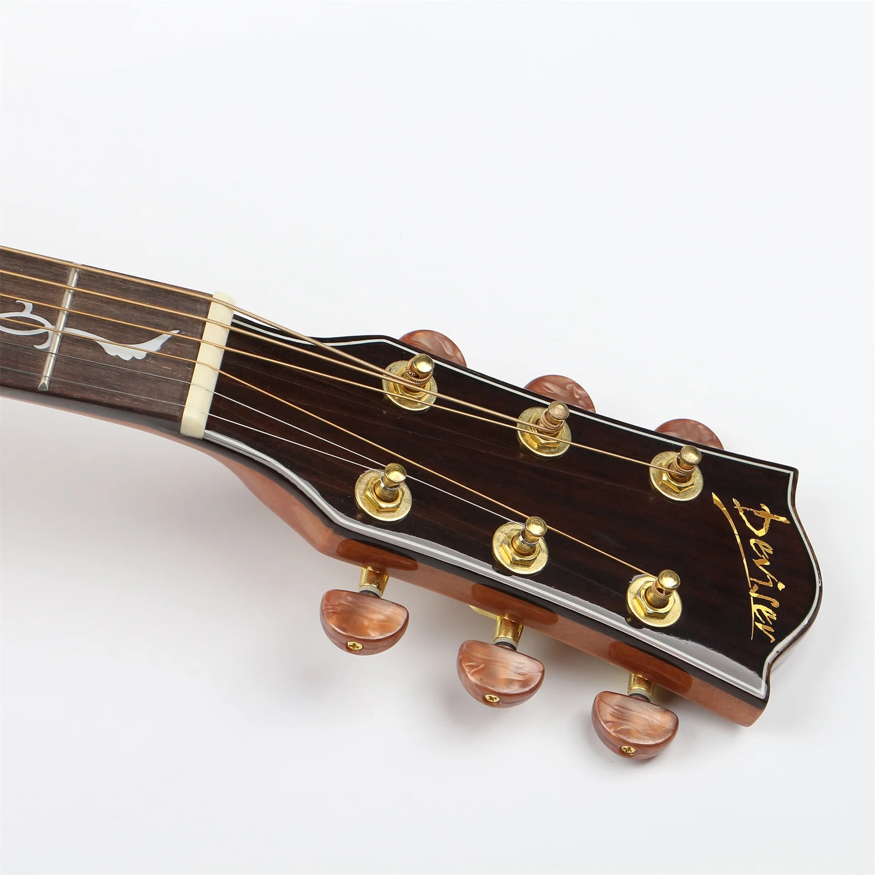 Hot Sale Cheap Price 41''solid Body Inlay Rattan Fingerboard Acoustic