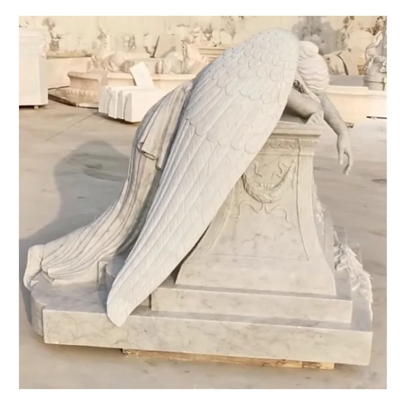 Life Size Weeping Angel Garden Statue