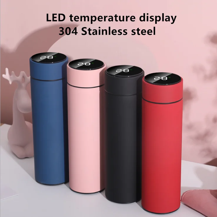 500ml Smart Thermos Double Wall Vacuum Insulated Thermos Cup Digital