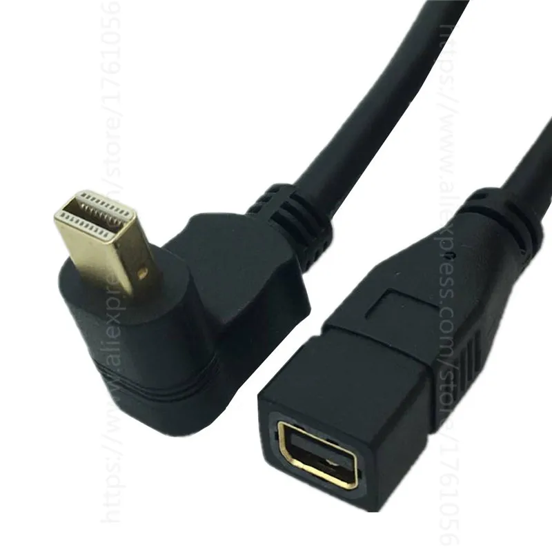 Right Angled Thunderbolt 2 To Thunderbolt 2 Cable Mini Displayport 90