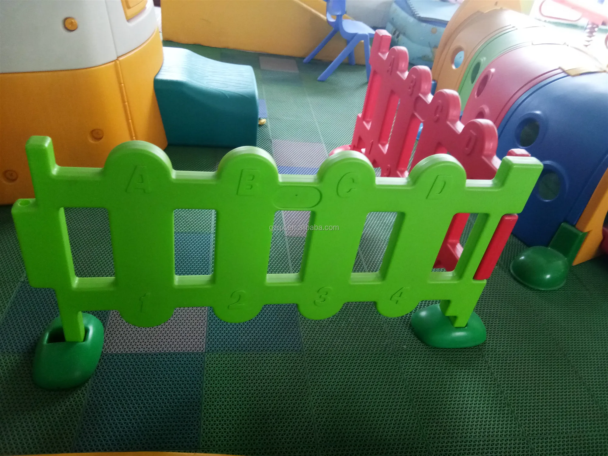 Children Plastic Colorful Play Fence Indoor Soft Play Playground Fence
