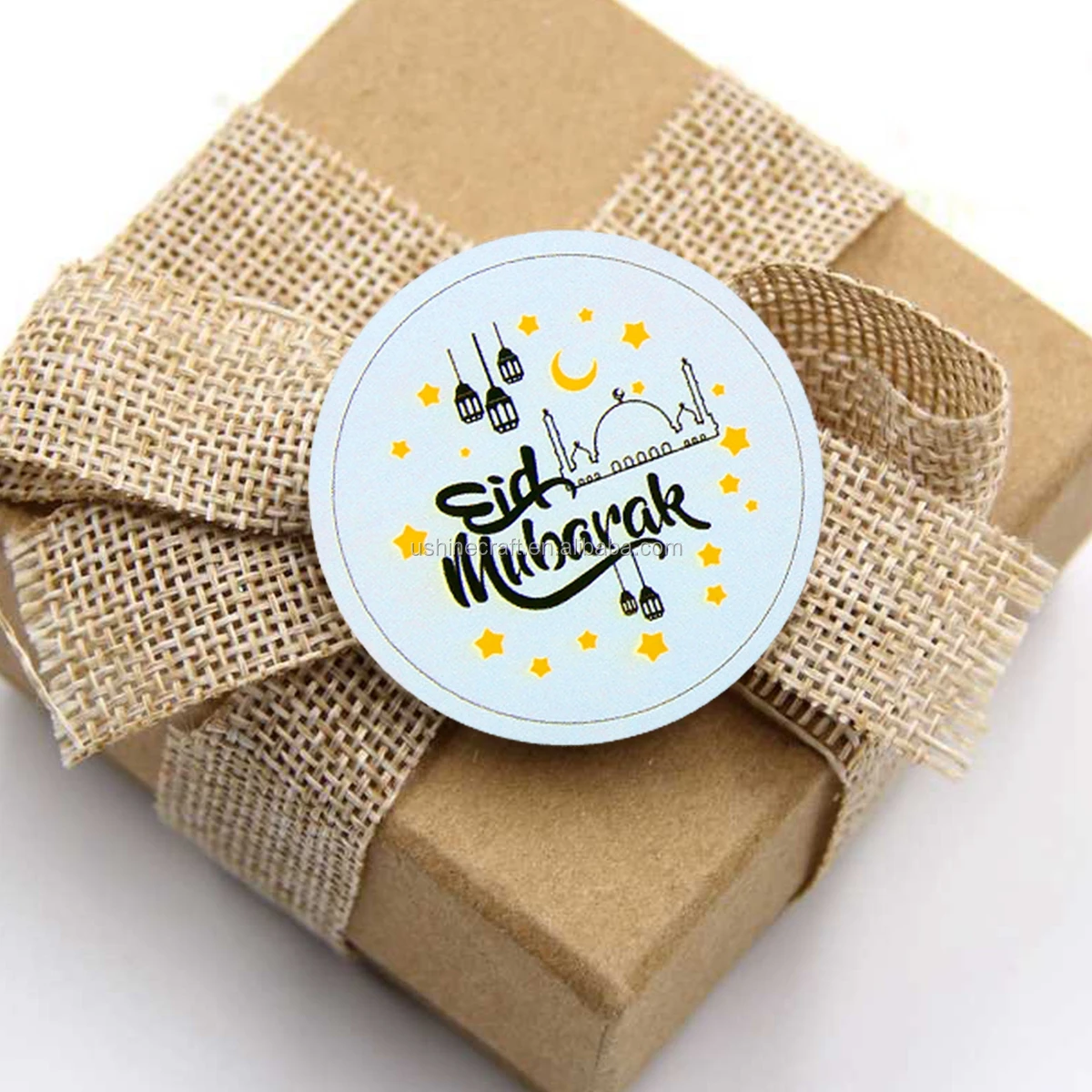Supplies Gift Boxes Seal Label Islamic Muslim Decor Eid Mubarak Sticker Ramadan