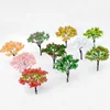 10pcs 6.5cm handmade new wire metal sponge flower miniature architectural building ho scale model train tree materials layouts