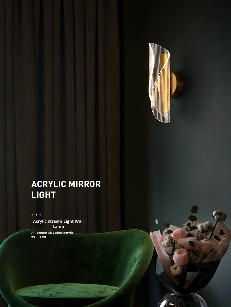 product cross border minimalist modern bedside lamp creative bedroom living room nordic led ultra bright aisle background wall light-0