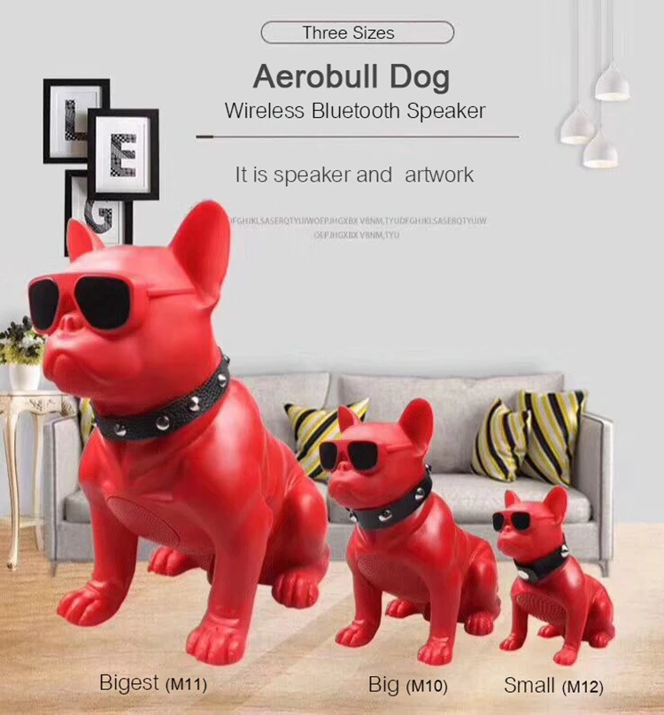 New product portable wireless Bulldog speaker Bluetooth outdoor computer mobile phone subwoofer Bluetooth audio - ANKUX.COM