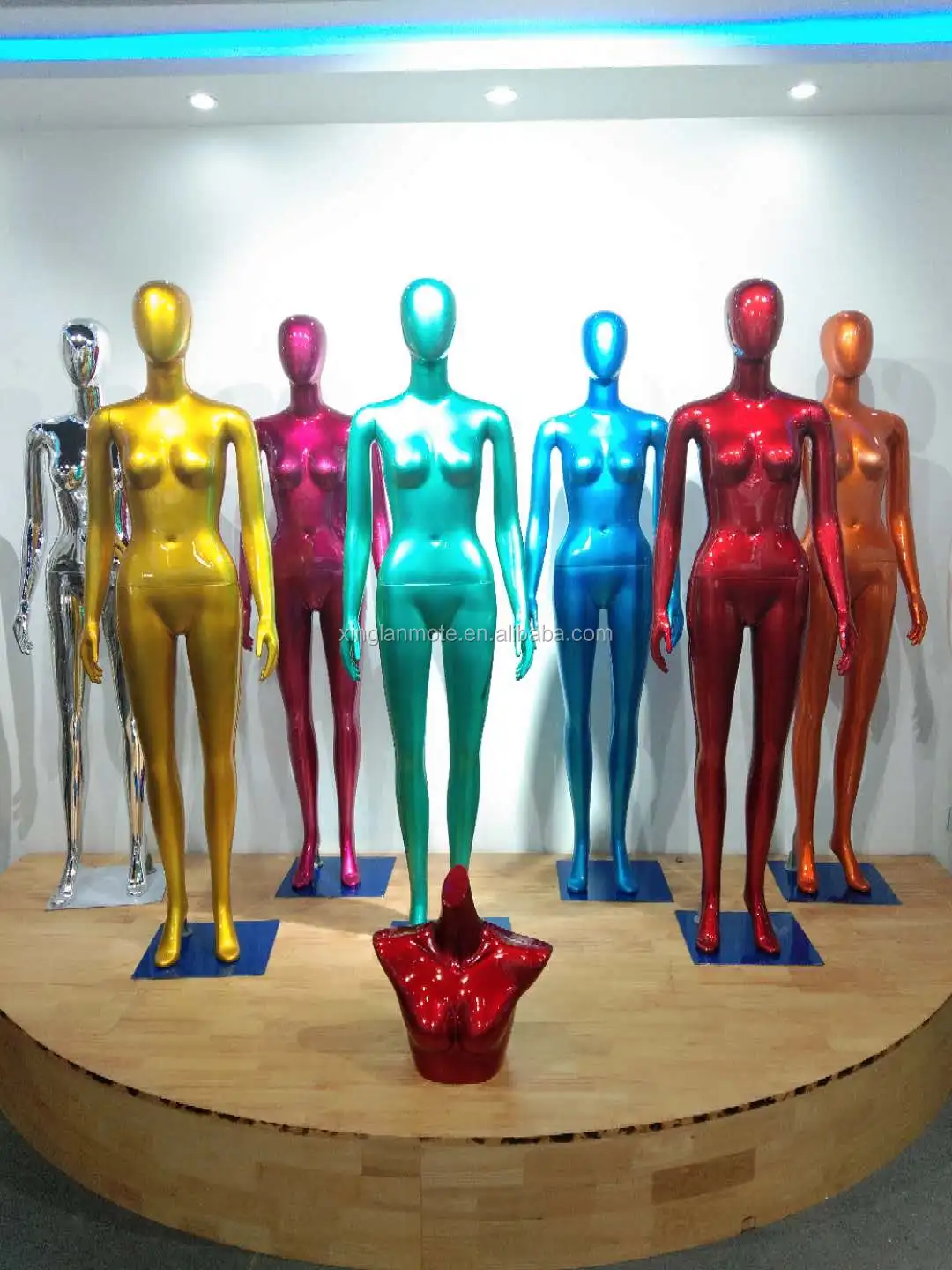 Chrome Silver/gold Female Mannequin,Plastic Mannequin,Manikin In Full ...