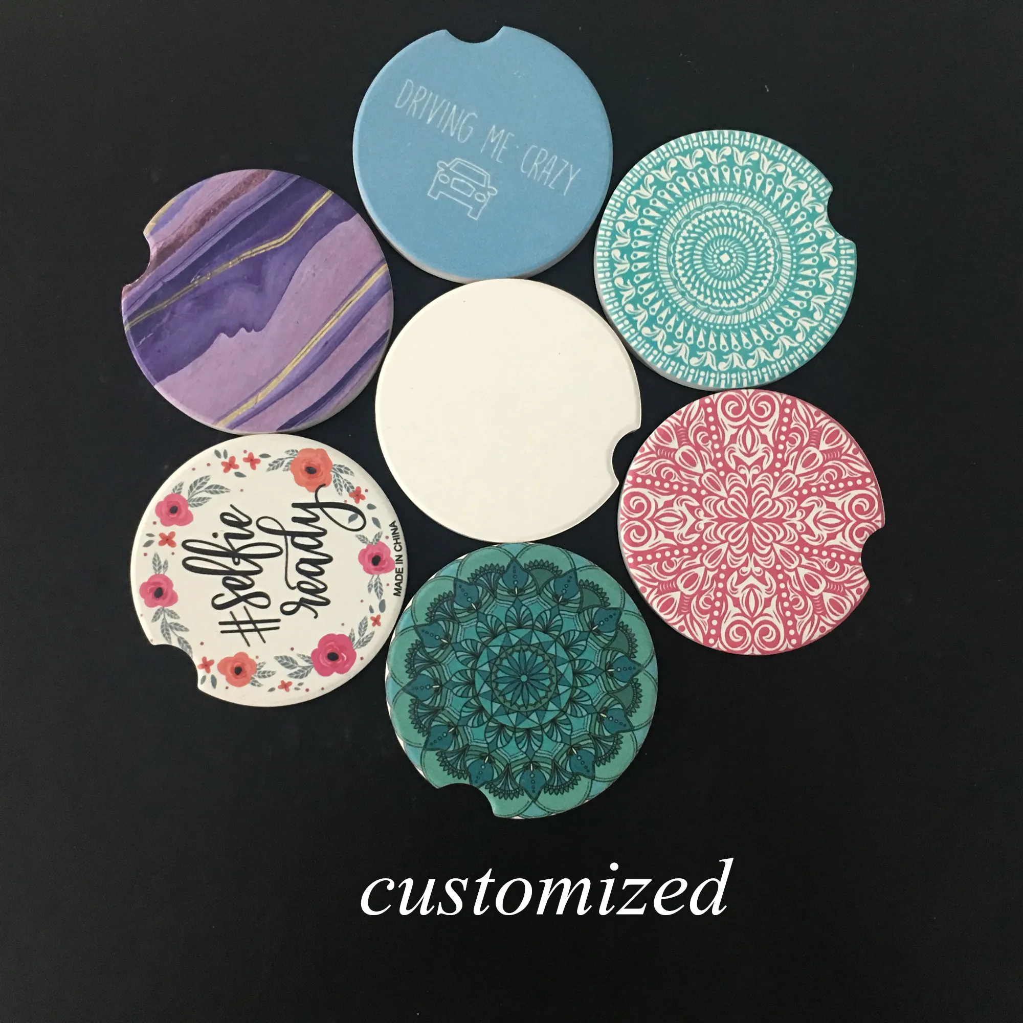 Xs Ltd. Cheapest Blanks Sublimation Ceramic Sandstone Car Coaster For