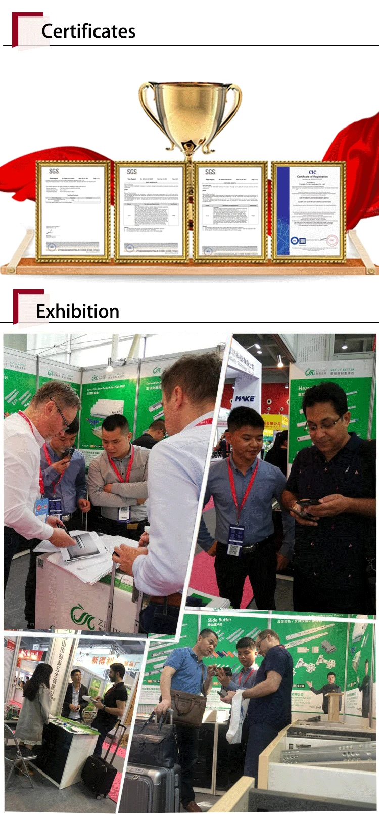 Telescopic 180kg Ball Bearing Locking 1500mm Heavy Duty Slide Drawer Table Slide