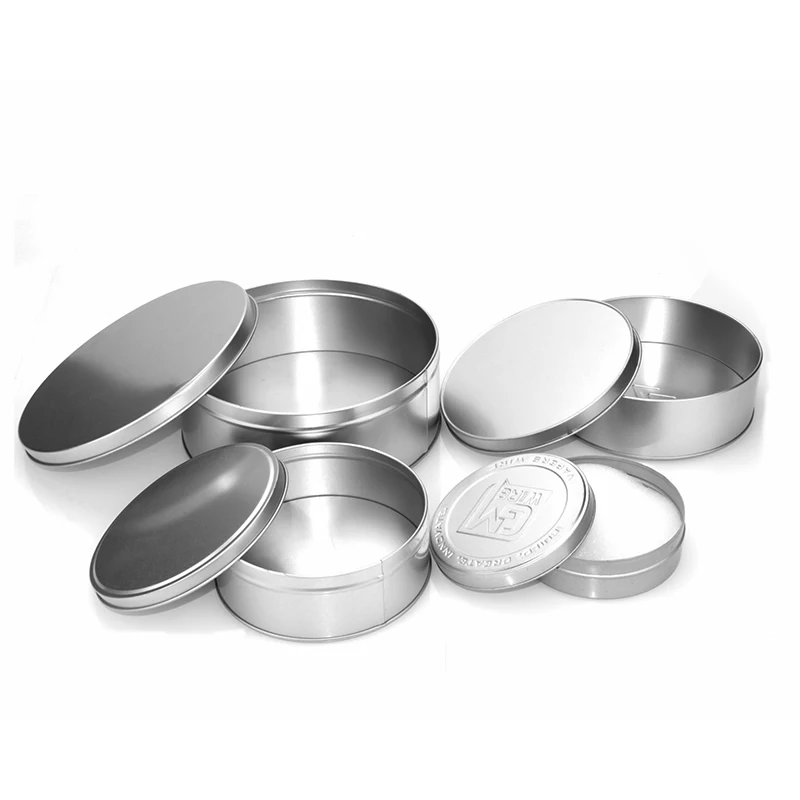 Aluminium Large Round Chocolate Gift Tin Buckets Rose Gold Tea