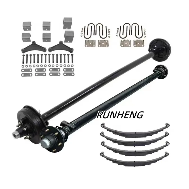 Hot Sale Trailer Axle Parts 6000 Lbs 6 Holes Trailer Axle Beam Wheel