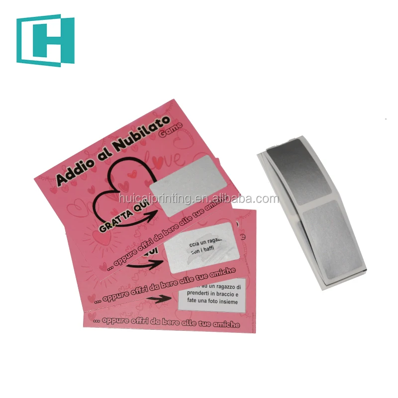 customized scratch off tickets