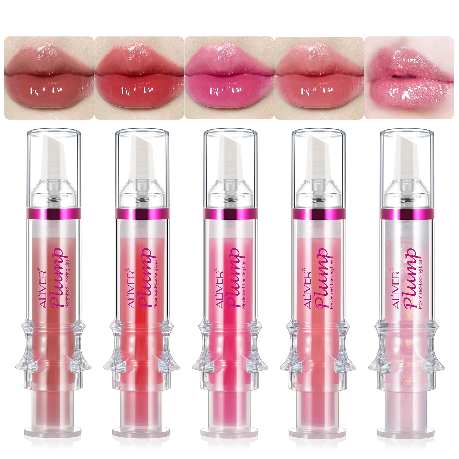 Aliver Hydrating Plumping Booster Lip Gloss Glossy Lipstick Lips ...