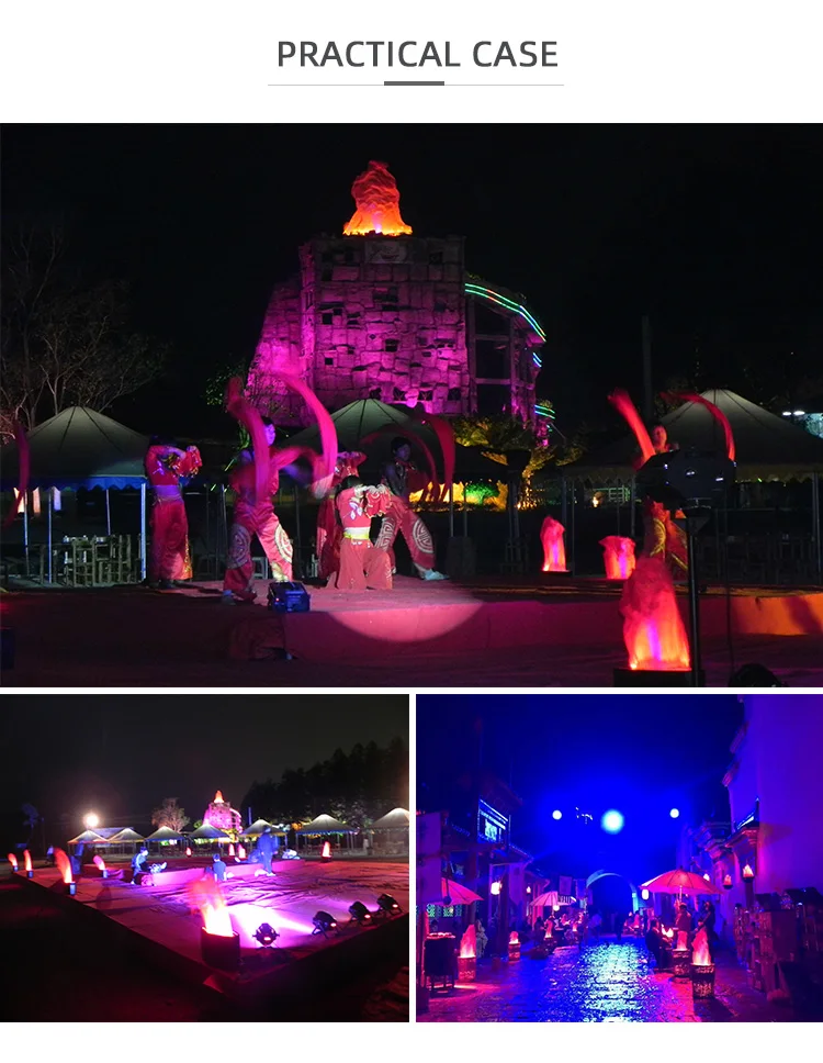 Yilin Ds001 Hanging Home Party Use Floor Standing Fire Led Stage Silk