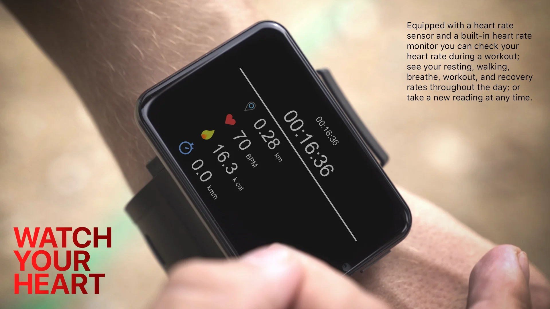 kungix smart watch ip67