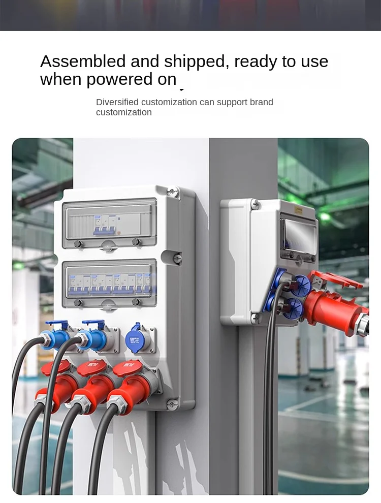 Industrial IP65 Waterproof Plastic Socket Box Wall-Mounted OEM Portable ...