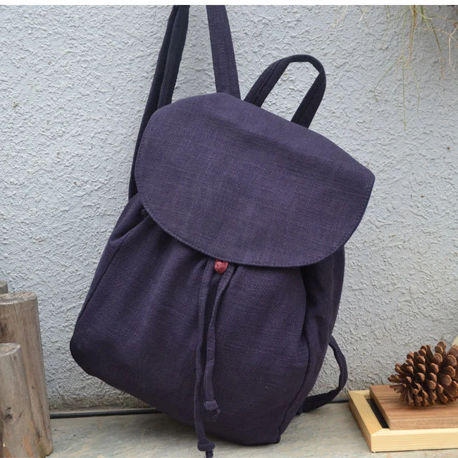 product-GF bags-mochilas Natural Linen Ecology Backpack for Women 2020 Female Daily Quality Fabric E