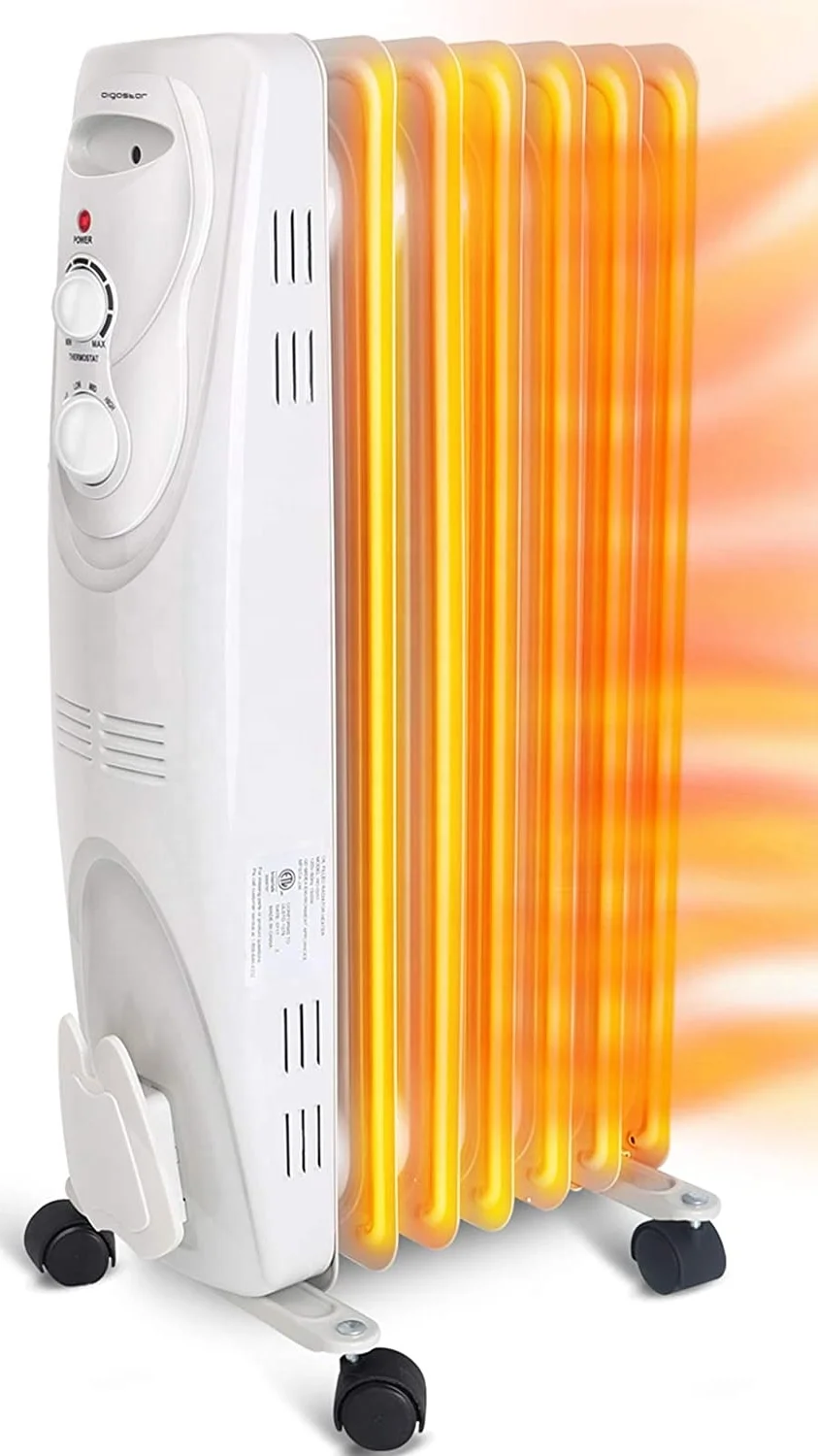 Oil Filled Radiator Heater 1500w Portable Electric Oil Space Heater