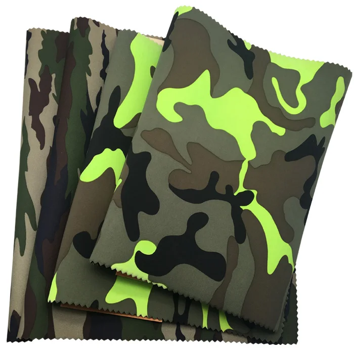 Free Sample 1mm Soft Neoprene Fabric Sheets With Camouflage Polyester Fabric Factory Supplier