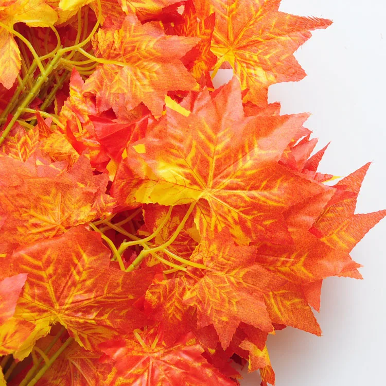 Simulation plant wholesale Small artificial red maple tree branches and leaves