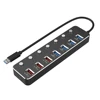 Fast Charge 3.1 Type C Data Port Type-C Powered Driver 7 3.0 Por Supplier Adapter Best Computer 7Ports Network Usb Charging Hub
