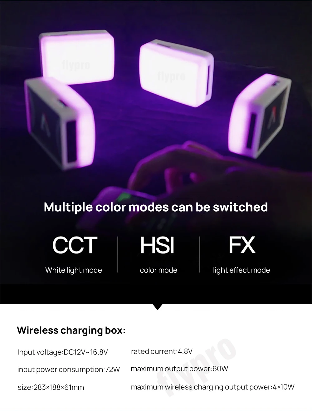 Aputure Amaran AL-MC RGB Led Video Light 4 Light Travel Kit with